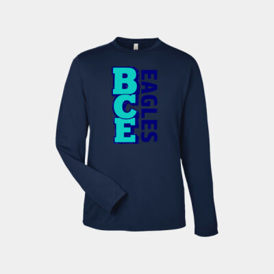Adult BCE Eagles Vertical Long Sleeve Performance Tee Thumbnail